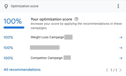 Client A campaign performance
